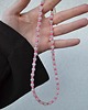 chokery Choker z kryształu górskiego i różowego jaspisu