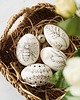 jajka wielkanocne Pisanki tradycyjne batikowe  - różne wzory