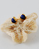 kolczyki srebrne Kolczyki srebrne mini KONWALIE z lapis lazuli