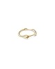 pierścionki - różne WAVES thin / brass RING