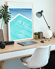 plakaty Bondi Beach - plakat 50x70 cm - plaża i basen