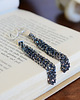 kolczyki wire wrapping kolczyki srebrna plecionka sople oksydowane