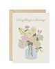 zaproszenia i kartki na ślub Kartka ślubna minimalistyczny bukiet eko