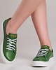 sneakersy damskie Sneakersy skórzane  sznurowane  (6760)