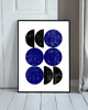 grafiki i ilustracje PLAKAT  Bauhaus, granatowy, abstrakcyjny