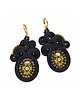 kolczyki soutache Czarno- złote eleganckie kolczyki sutasz