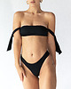 stroje kąpielowe i kostiumy kąpielowe damskie TROPIKO SWIMWEAR - CAPRI BANDEAU TOP czarny