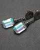 kolczyki wire wrapping Sztabki crystal mystic  - kolczyki