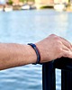 biżuteria męska Męska bransoletka rzemień + linka paracord