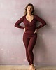 legginsy Leginsy (daily) GAME CHANGER Ciemny Burgund