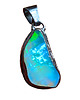 wisiory Aurora borealis- opal w wisiorku