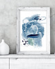 plakaty Plakat Blue crayon