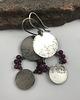 kolczyki wire wrapping Konstelacje z rubinami