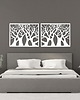 Ozdoby na ścianę DEKORACYJNY PANEL AŻUROWY, DRZEWA, DEKORACJA ŚCIENNA 3D, ORNAMENT,50 x 70 cm 