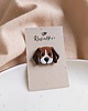 przypinki Pin z pieskiem Beagle, pies Bernardyn. przypinka z psem, akcesoria dla psiary