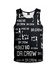 t-shirty dla chłopców Bokserka Top Boy DR.CROW Logo Czarna