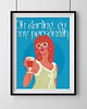 grafiki i ilustracje Plakat "Oh darling blue"
