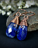 kolczyki wire wrapping Kolczyki z lapis lazuli