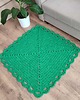 dywany Dywan szydełkowy kwadratowy ze sznurka bawełnianego 90cmx90cm