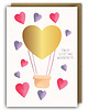 kartki okolicznościowe - wydruki Kartka Walentynkowa ze Zdrapką - Serce Balon
