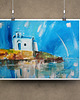 plakaty Wyspa Afentis  Christes Creta.  Plakat
