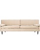 sofy i szezlongi Sofa HELSINKI beżowy welur, skandynawski design