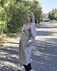 sukienki midi damskie Kimono sukienka z paskiem 100% len beżowe.
