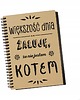 notatniki i albumy Większość życia żałuje że nie jestem kotem notes