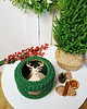 dekoracje świąteczne Kosz prezentowy świąteczny z motywem głowy jelenia " Deer gift Basket"