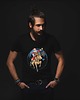 t-shirty męskie Koszulka organiczna z nadrukiem Santa