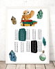 obrazy i plakaty do pokoju dziecięcego Magiczna sowa tabliczka mnożenia Harry Potter