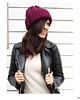 czapki damskie Czapka handmade beanie z wełną merino bulky