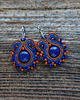 kolczyki soutache Małe kolczyki sutasz z lapis lazuli