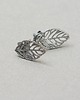 kolczyki wire wrapping Listki brzozy vol. 2  -sztyfty