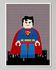 obrazy i plakaty do pokoju dziecięcego Lego Superbohater "Superman"