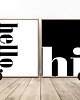 plakaty Zestaw dwóch plakatów "Hello Hi" A3 (297mm x 420mm)