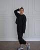 bluza bez kaptura damska Krótka bluza MOSCA black
