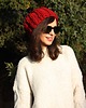 czapki damskie Czapka handmade beanie z wełną merino bulky