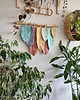 makramy Pastelowa boho  dekoracja do przytulnego wesołego mieszkania