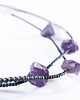 korale Naszyjnik z ametystem i hematytem. [SN21]