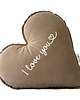 poduszki do pokoju dziecka Personalizowana poduszka serce BROWN