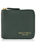 portfele damskie Portfel damski skórzany mały ciemnozielony poziomy z RFID KV-04-DGR