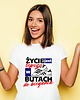 t-shirt damskie Koszulka damska oversize Życie w butach