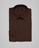 koszule męskie Koszula męska brązowa lumia 00369 długi rękaw slim fit 176/182 38
