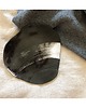 patery i talerze Mała patera z czarnej gliny handmade Nigra