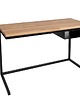 biurka Biurko loftowe 120cm x 50cm stal drewno Aero czarne  dąb industrialne