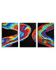 obrazy Kolorowy obraz świecący w UV "Fluid life"- 3 x 40x60 cm wysyłka gratis