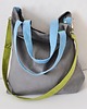 torby na ramię Torba na ramię XL- szary, limonka,błękit