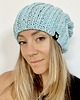 czapki damskie CZAPKA RH5  Blue & Grey