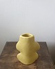 wazony Wazon  rzeźba Fluxo zółty mały  ceramika wys 14 cm